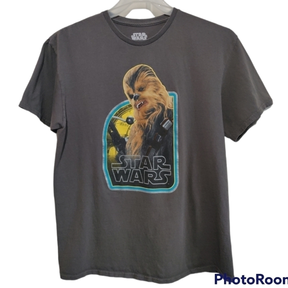 Star Wars Chewbacca mens size large t-shirt dark grey graphic print
